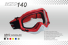 Masque de lunettes de moto détachable-MXG140